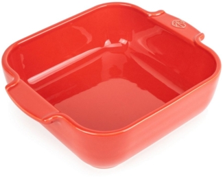 PEUGEOT Auflaufform APPOLIA Keramik 21cm Quadratisch Rot Spülmaschinen, Keramik, Keramik