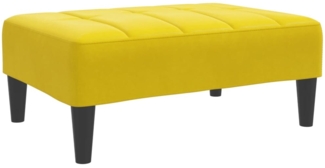 vidaXL Fußhocker Gelb 77x55x31 cm Samt 4007388