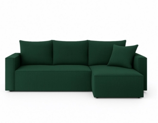 NEXT COLLECTION Ecksofa VELO, Schlaffunktion, weicher und angenehmer Stoff zum Anfassen, Bettzeugkasten, lose Rückenkissen