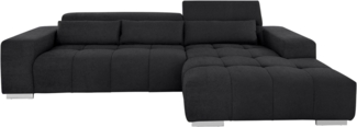 COTTA Ecksofa Orion L-Form, mit Recamiere, inkl. verstellbaren Kopfstützen und 3 Kissen
