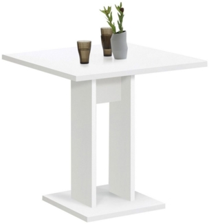 PREISBRECHER Säulen-Esstisch BANDOL 1, in weiß - 70 x 77,5 x 70 cm (BxHxT)
