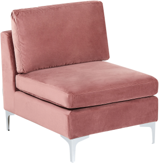 Mittelstück Samtstoff rosa mit Metallbeinen EVJA