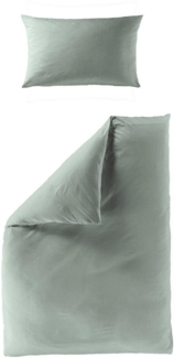 BIERBAUM Bettwäsche 4129, Musselin, 3 teilig, Musselin, 100 % Baumwolle, pflegeleicht, bügelfrei