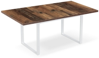 B&D home Esstisch LARS, Metallgestell schwarz oder weiß, ausziehbar 120-160cm, 4-6 Personen