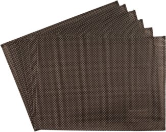 APS Platzset Schmalband, (6-St), mit umgenähten Rand, leicht abwischbar, 45x33 cm