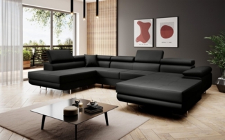 Luxusbetten24 Schlafsofa Designer Sofa Lago, mit Stauraum und Schlaffunktion