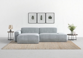 TRENDMANUFAKTUR Ecksofa Braga, mit hochwertigem Kaltschaum, L-Form, in Cord erhältlich, 2 Teile, modernes Sofa, Couch mit hohem Sitzkomfort, 275/72/160 cm (B/H/T)