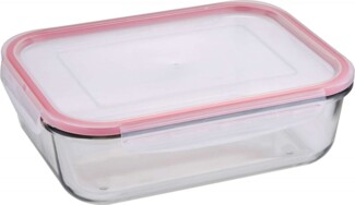 BERGNER Dose mit Deckel 850 ml Brotdose Lunchbox BG-5837-RD-6