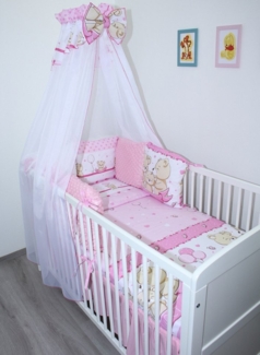 Primawela Babybettwäsche Bettwäsche Bettset MINKY - 6 x Kissen -6t -Nestchen Chiffon Himmel- 11