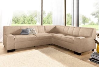 DOMO collection Ecksofa Norma L-Form, wahlweise mit Bettfunktion