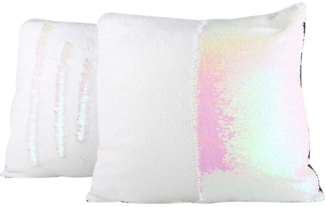 Jungengel Kissenbezug 4x Pailletten Kissenbezüge Dekokissen Couchkissen Glitzerkissen, 40x40cm, 12x Farben & Modelle, Modekissen