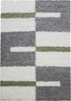 Hochflor Teppich Gianna Läufer - 60x110 cm - Grün