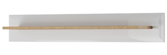 Wandregal "Nordi" Wandboard 107cm weiß riviera eiche