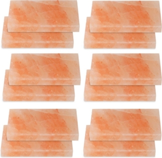 Clanmacy Grill-Salzstein 12X Mahlzeit Yakiniku Grillstein Hochwertiger Grillfliese 20x10x2,5cm (12-St)