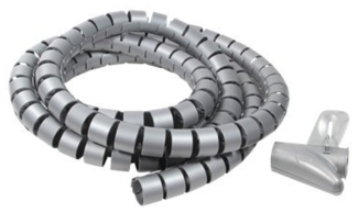 Logilink Kabelspiralschlauch grau 2,5m
