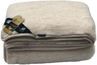 Wolldecke Merino Farbe: Beige | Größe: 140x200