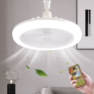 Sunicol LED Deckenleuchte Timerfunktion, Ventilatorfunktion, mit Ventilator, Fernbedienung, E27 Sockel, Leuchte/ Ventilator getrennt schaltbar