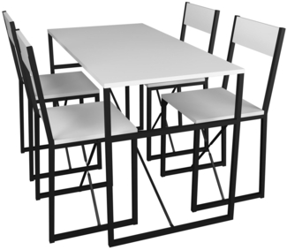 VCM Essgruppe Insasi 919057 Weiß H. 85 x B. 120 x T. 60 cm