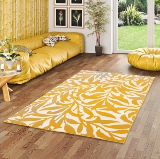 Pergamon Designteppich Designer Teppich Samba Modern Flower, Rechteckig, Höhe: 6 mm