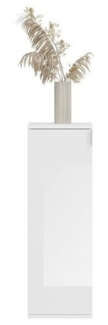 furnling Kommode Professor, 30 x 99 x 34 cm, mit 1 Tür, in Hochglanz weiß, Sideboard