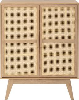 Home affaire Midischrank Bridget 2 Türen, feste und verstellbare Einlegeböden, Breite 87cm, Höhe 110cm