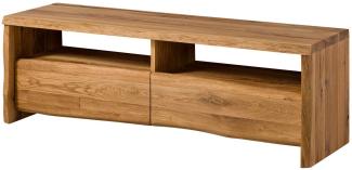 Massivmoebel24 TV-Board (TV-Board Wildeiche 151x45x50 natur geölt PURE OAK #108)