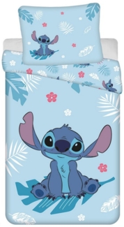 Lilo & Stitch Bettwäsche-Set aus Baumwolle – Bettbezug 140x200 cm & Kissenbezug 70x90 cm