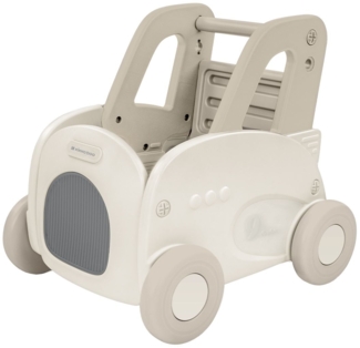 Kikkaboo Lauflernwagen 4 in 1 Trolie Ziehspielzeug, Rutscher, Aufbewahrungsbox beige