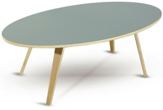 dasmöbelwerk Couchtisch Couchtisch Beistelltisch Skandinavisch Tisch ARVIKA oval 120cm Grau