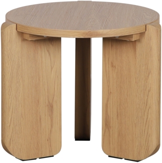 Selsey 'Preffines S' Couchtisch, Ø 50 cm, Eichenholzoptik