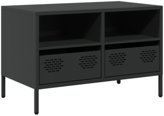 vidaXL TV-Schrank Schwarz 68x39x43,5 cm Kaltgewalzter Stahl 851316