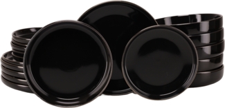 Nordic Festive Schwarz, Tellerset 18-tlg (mo)