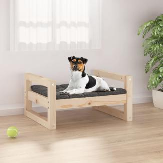 vidaXL Hundebett 55,5 x 45,5 x 28 cm Massivholz Kiefer, Natur