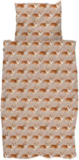 Snurk Corgi Bettbezug – 140x200/220 cm - Blush