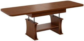 designimpex Couchtisch DA-777 Couchtisch höhenverstellbar ausziehbar Esstisch Wohnzimmer, Funktionstisch, Wohnzimmertisch, Tisch, Esstisch, Sofatisch, Schublade