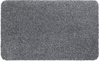 matches21 HOME & HOBBY Fußmatte Schmutzfangmatte für innen grau meliert in 40x60 cm, rechteckig, Höhe: 6 mm, Saugstarke Sauberlaufmatte als waschbarer Türmatte Fussabtreter