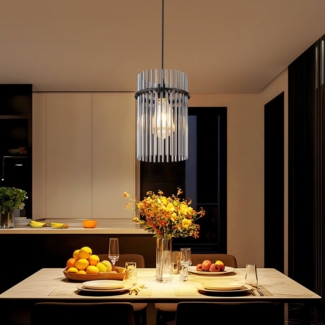 Nettlife Pendelleuchte Retro Gold/Schwarz mit 1 Flammig E27 Ø 16/30 cm Hängeleuchte, ohne Leuchtmittel, Esstischlampe für Wohnzimmer Küche