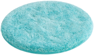 Grund Badematte Melos, Badvorleger, Badezimmer Teppich, sehr weich, Höhe 27 mm, rutschhemmend beschichtet, fußbodenheizungsgeeignet, Kunstfaser, rund, melierte Optik, sehr weicher Flor, Melange-Effekt, Made in Europe