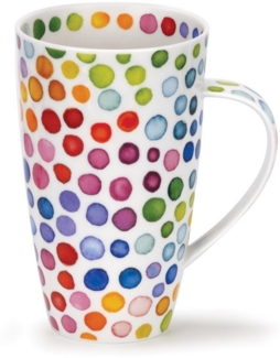 DUNOON Becher Henley Hot Spots 600 ml Bone China Kaffeetasse 15 cm Teetasse 0,6l Hochwertige Porzellantasse Elegantes modernes Design Spülmaschinenfest Perfektes Geschenk