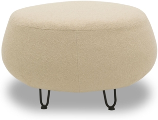 Gartenlounge Hocker Bratomila 76x79x88 mit Outdoorbezug in beige