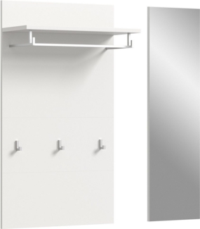 INOSIGN Garderobenpaneel AOSTA-PANEEL (2 St), Paneel mit Spiegel, Breite: 60 cm, Garderobe, Flur, Diele