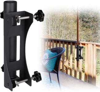 Balkonschirmhalter Klemme Gartenzaun Sonnenschirm Terrasse 20-63mm 23-38mm