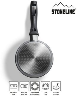 STONELINE Bratpfanne, Aluminium (1-tlg), mit echten Steinpartikeln, induktionsgeeignet, Designed in Germany