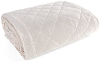 Eurofirany Tagesdecke RIA, Elegante Tagesdecke Velvet Sesseldecke Sofadecke Überwurf Samt