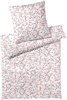 Elegante Interlock Jersey Bettwäsche Visible 3585-1 Peach Rosa 135x200