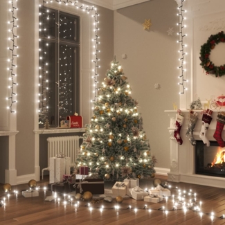 vidaXL LED-Lichterkette mit 3000 LEDs Kaltweiß 65 m PVC 343270