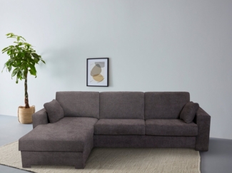 Home affaire Ecksofa Roma "L" Dauerschlaffunktion, mit Unterfederung, Matratzenhöhe 14cm, Liegemaße ca 163x198 cm, L-Form