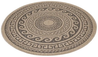 Ayyildiz Teppiche Outdoorteppich COMILLA 0887, rund, Höhe: 5 mm, Pflegeleicht / Strapazierfähig / In- und Outdoor geeignet
