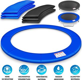 KIDUKU® Trampolin Randabdeckung Grün Ø427 cm Federabdeckung reißfest Randschutz