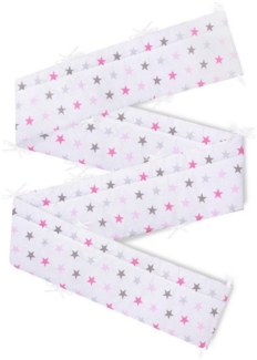 Amilian Bettnestchen Bettumrandung 420x30 cm für Babybett 140 x 70 cm geeignet (rundherum), (Nestchen, Kantenschutz), Bettausstattung
